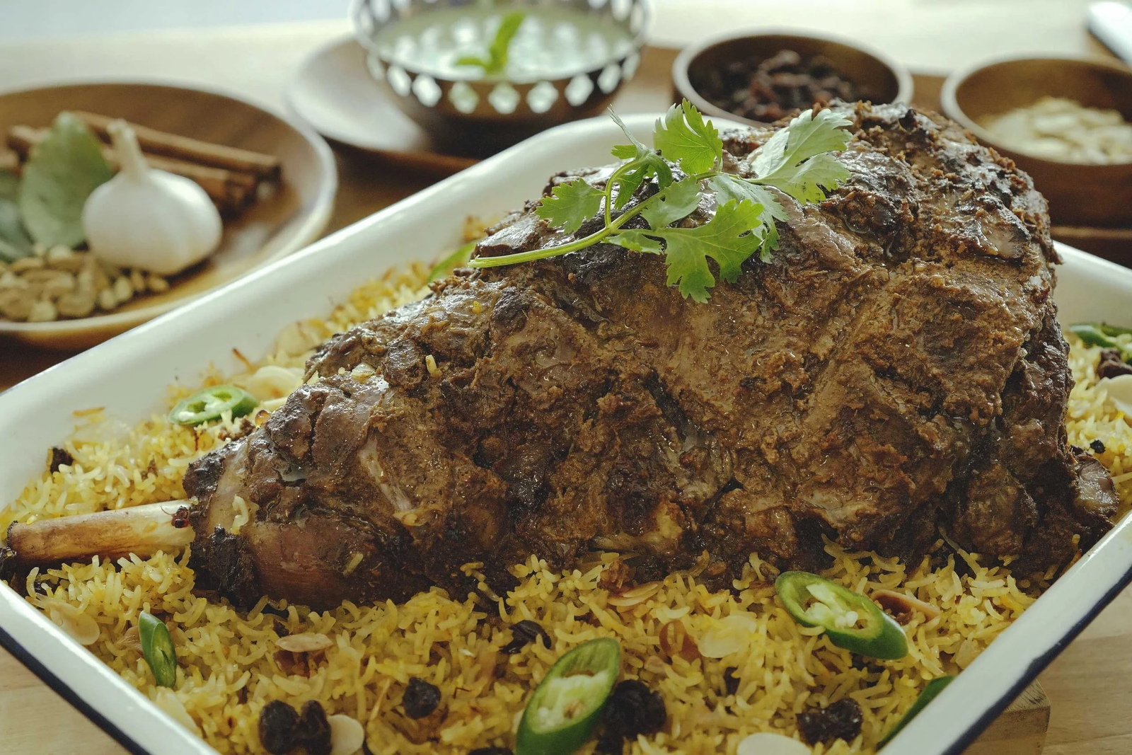 Slow-roasted lamb — a Nile&Dine signature